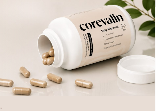 Corevalin Daily Alignment bottle with capsules